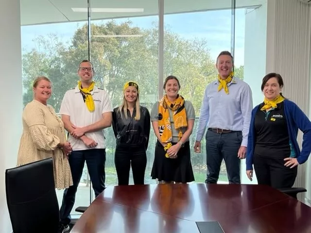 South Wind employees in the office